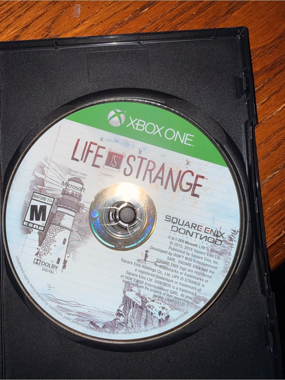 Life Is Strange (Xbox One) Game Disc - White & Green